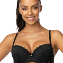 Biustonosz push up Biustonosz Push-up Model 0198/11/1 Estelle Black – Mat