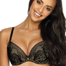 Biustonosz push up Biustonosz Push-up Model 3201/11 Medison Black/Beige – Mat