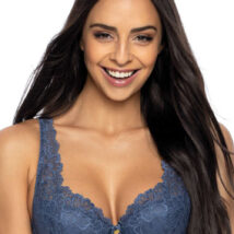 Biustonosz push up Biustonosz Usztywniany Model Carmela M-053/22 Szafir – Mat