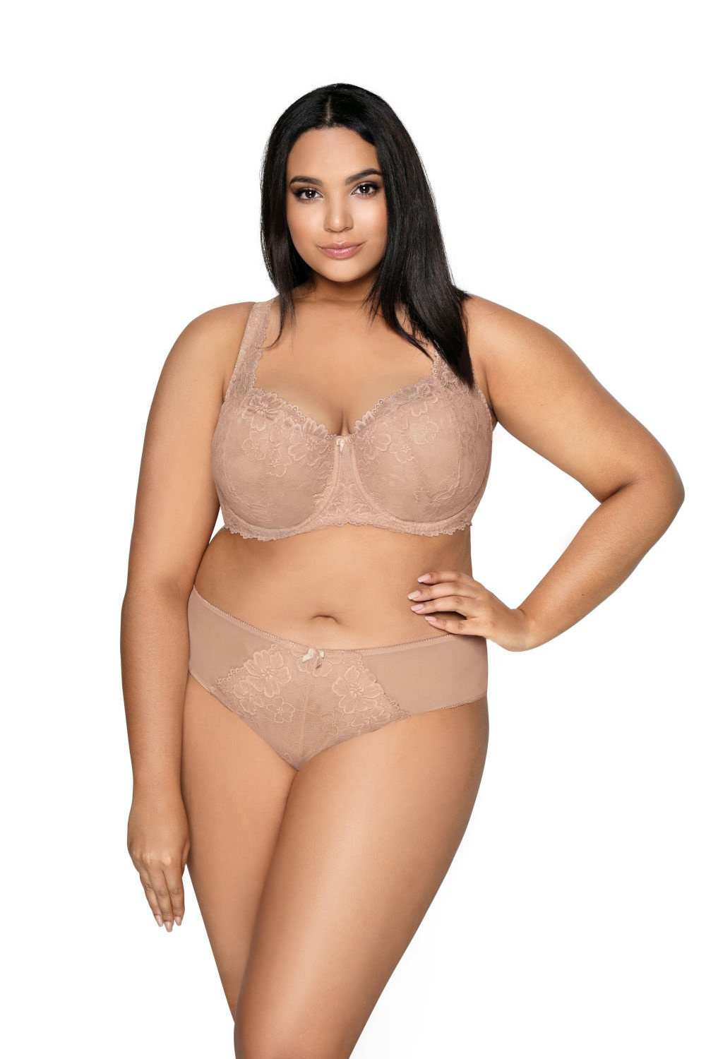 Biustonosz push up Biustonosz Usztywniany Model Carmela Big M-053/22 Beige - Mat - obrazek 2
