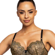 Biustonosz push up Biustonosz Push-up Model Chelsea M-3703/11 Khaki/Black – Mat