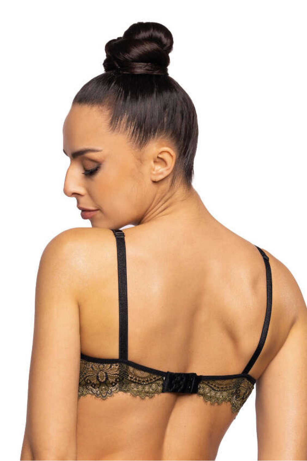 Biustonosz push up Biustonosz Push-up Model Chelsea M-3703/11 Khaki/Black - Mat - obrazek 3