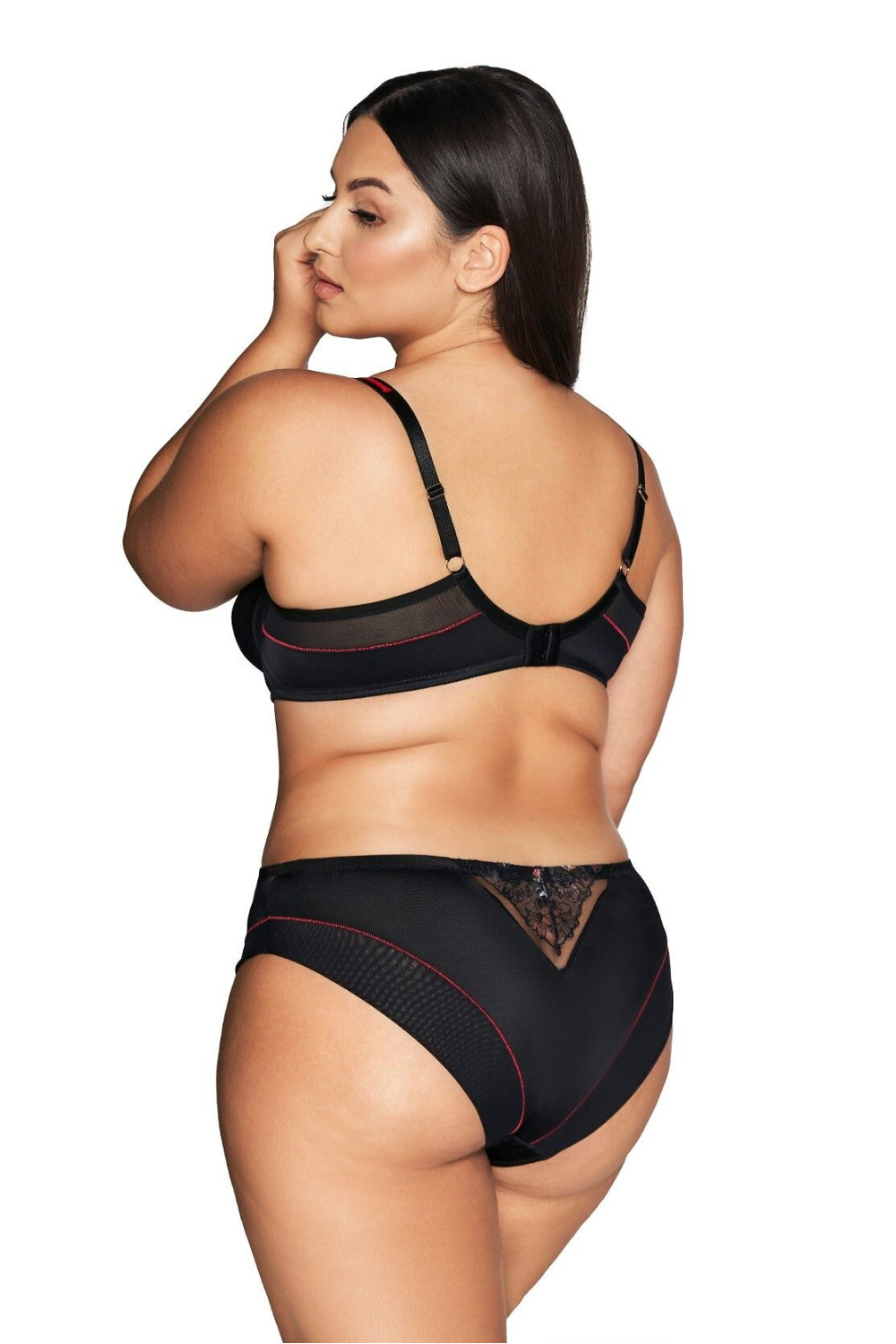 Biustonosz Soft Biustonosz Semi-Soft Model 2121 Black - Ava - obrazek 3