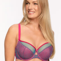 Biustonosz Soft Biustonosz Semi-Soft Model Ariel 1295 Turkus/Fuksja – Gaia