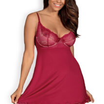 Komplet Model Rosalyne Babydoll Red – Obsessive