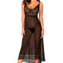 Koszulka Model Estiqua Chemise Black – Obsessive