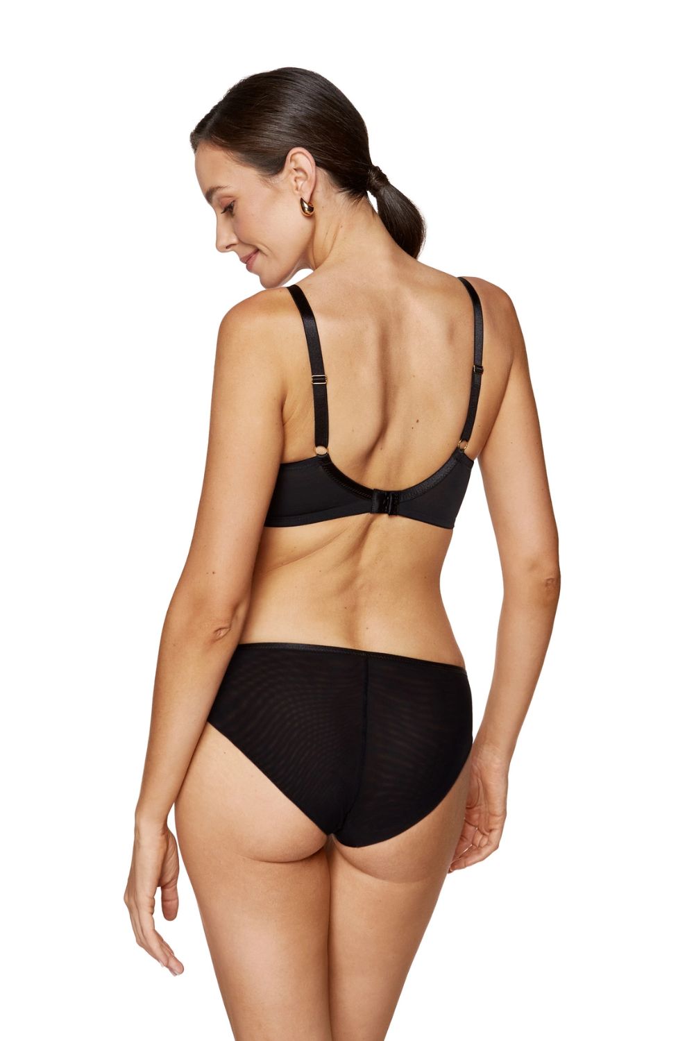 Biustonosz Soft Biustonosz Semi-Soft Model Angel B3 Black - Gorteks - obrazek 3