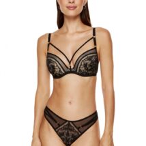 Biustonosz push up Biustonosz Push-up Model Gwen B1 Black – Gorteks