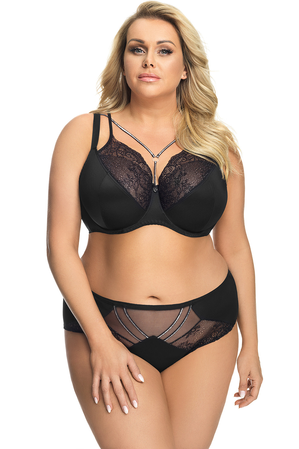 Figi Model Glossy K540 Black - Gorsenia Lingerie - obrazek 2