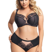Biustonosz Soft Biustonosz Semi-Soft Model Alicante K647 Black – Gorsenia Lingerie