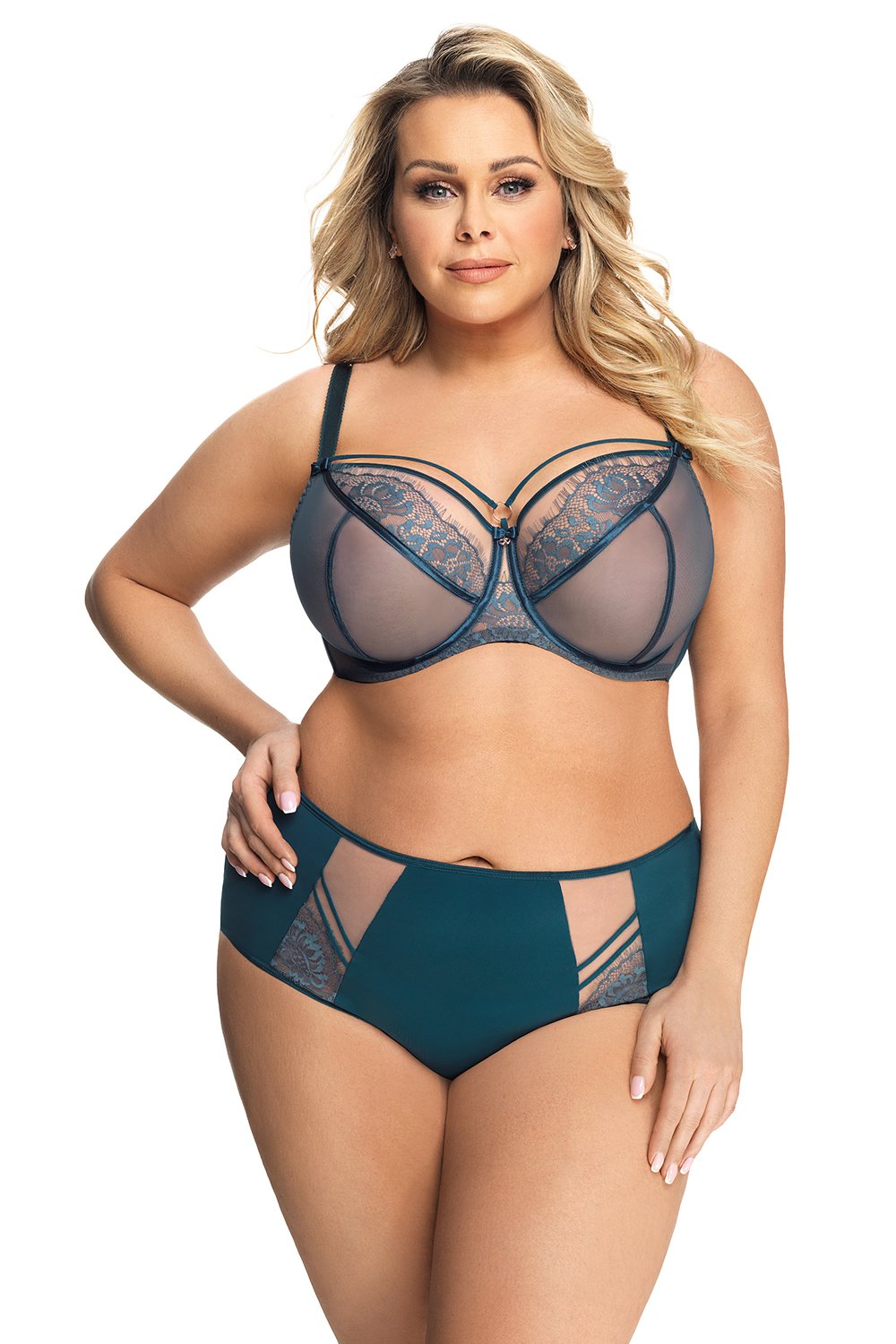 Biustonosz Soft Model Paradise K496 Green - Gorsenia Lingerie - obrazek 2