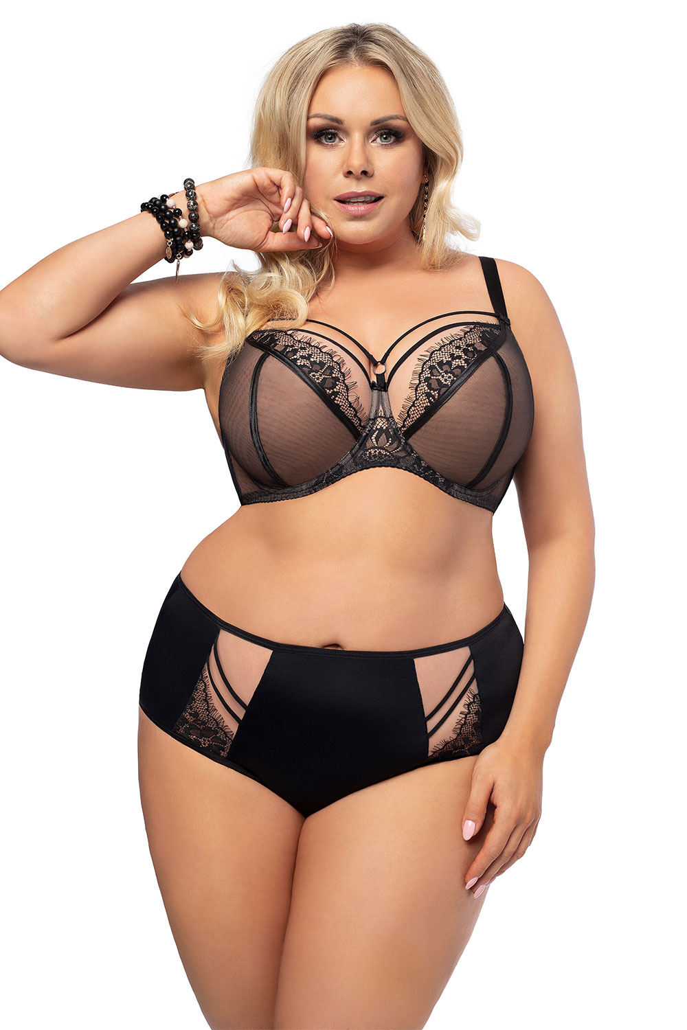 Figi Model K497 Paradise Black - Gorsenia Lingerie - obrazek 2