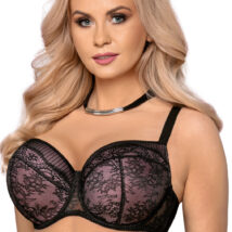Biustonosz push up Biustonosz Usztywniany Model VB-401 Pink/Black – Vena