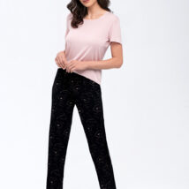 Piżama Damska Model Koi Beige/Black – Babella