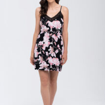 Koszulka nocna Koszula Nocna Model Magnolia Black – Babella
