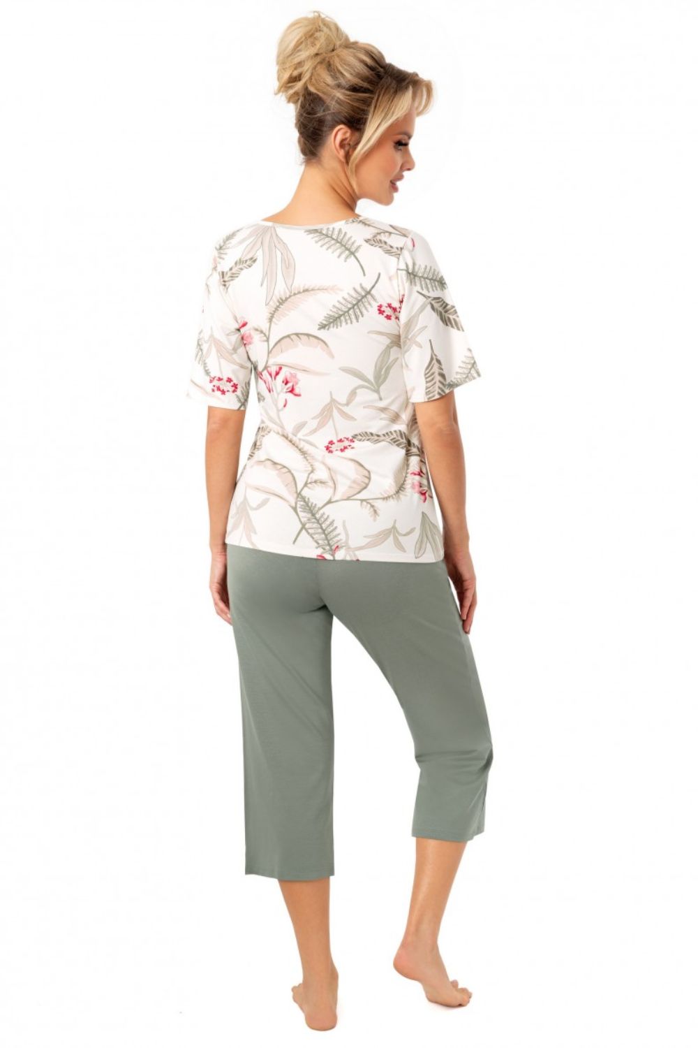 Piżama Damska Model Michelle 3/4 Light Beige - Donna - obrazek 2