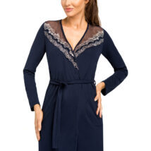 Szlafrok Damskie Model Jasmine Navy – Donna