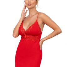 Koszulka nocna Koszula Nocna Model Ally Red – Donna