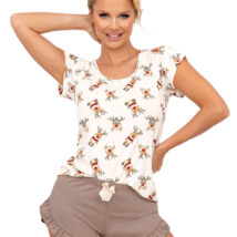 Piżama Damska Model Reni 1/2 Beige – Donna