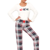 Piżama Damska Model Ho Ho Long Ecru – Donna