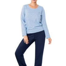 Piżama Damska Model Star Long Navy – Donna