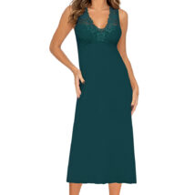 Koszulka nocna Koszulka Model Kristina Long Green – Donna