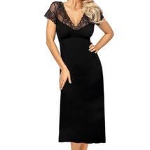 Koszulka nocna Koszulka Model Ivana Long Black – Donna