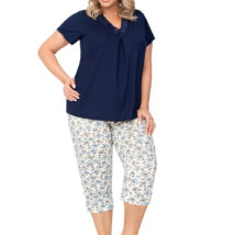 Piżama Damska Model Aria Plus Dark Blue – Donna