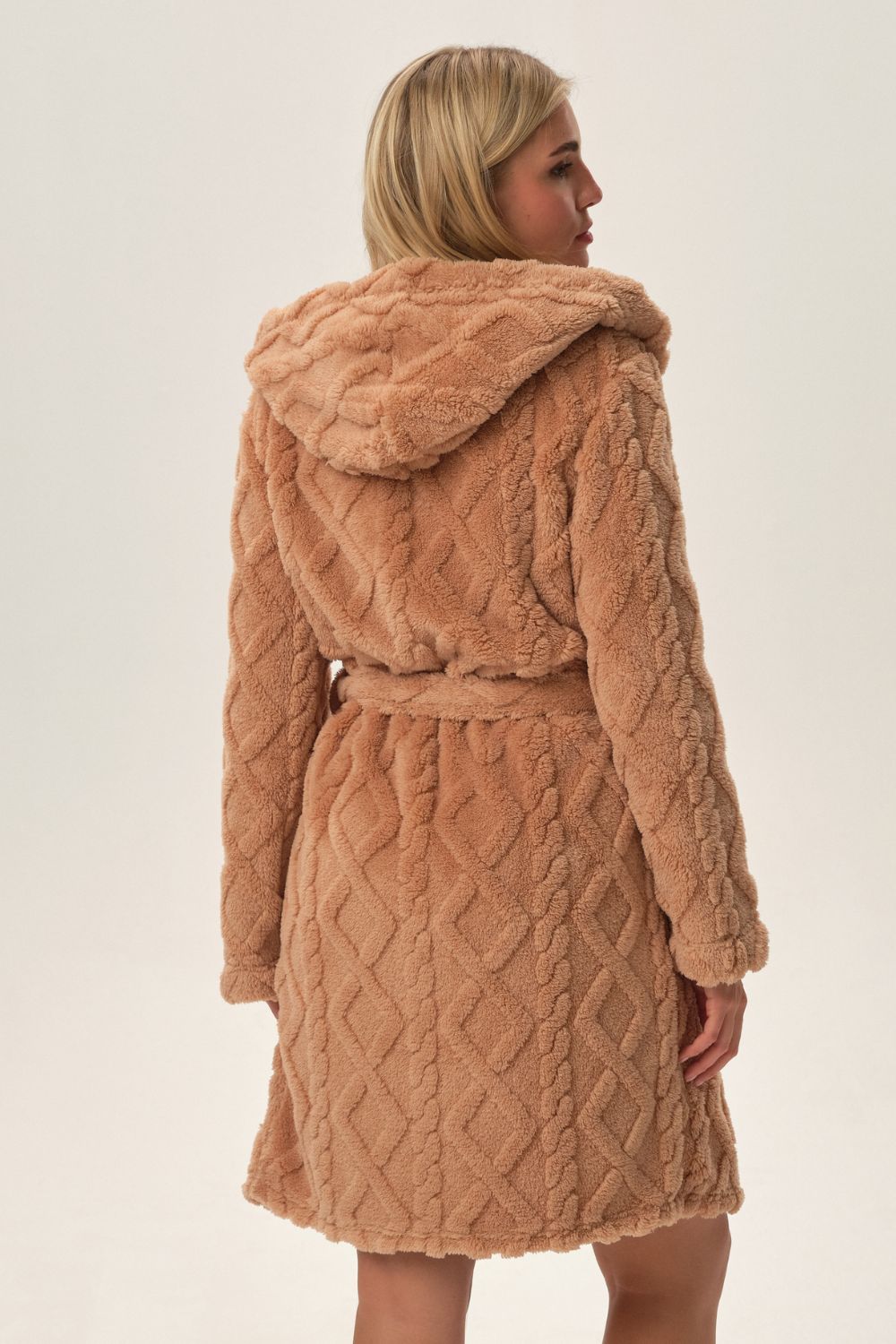 Szlafrok Damski Model Fredda 41955-80X Beige - Henderson - obrazek 2