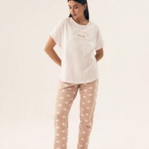 Piżama Damska Model Nubes 42646-01X Ecru – Henderson