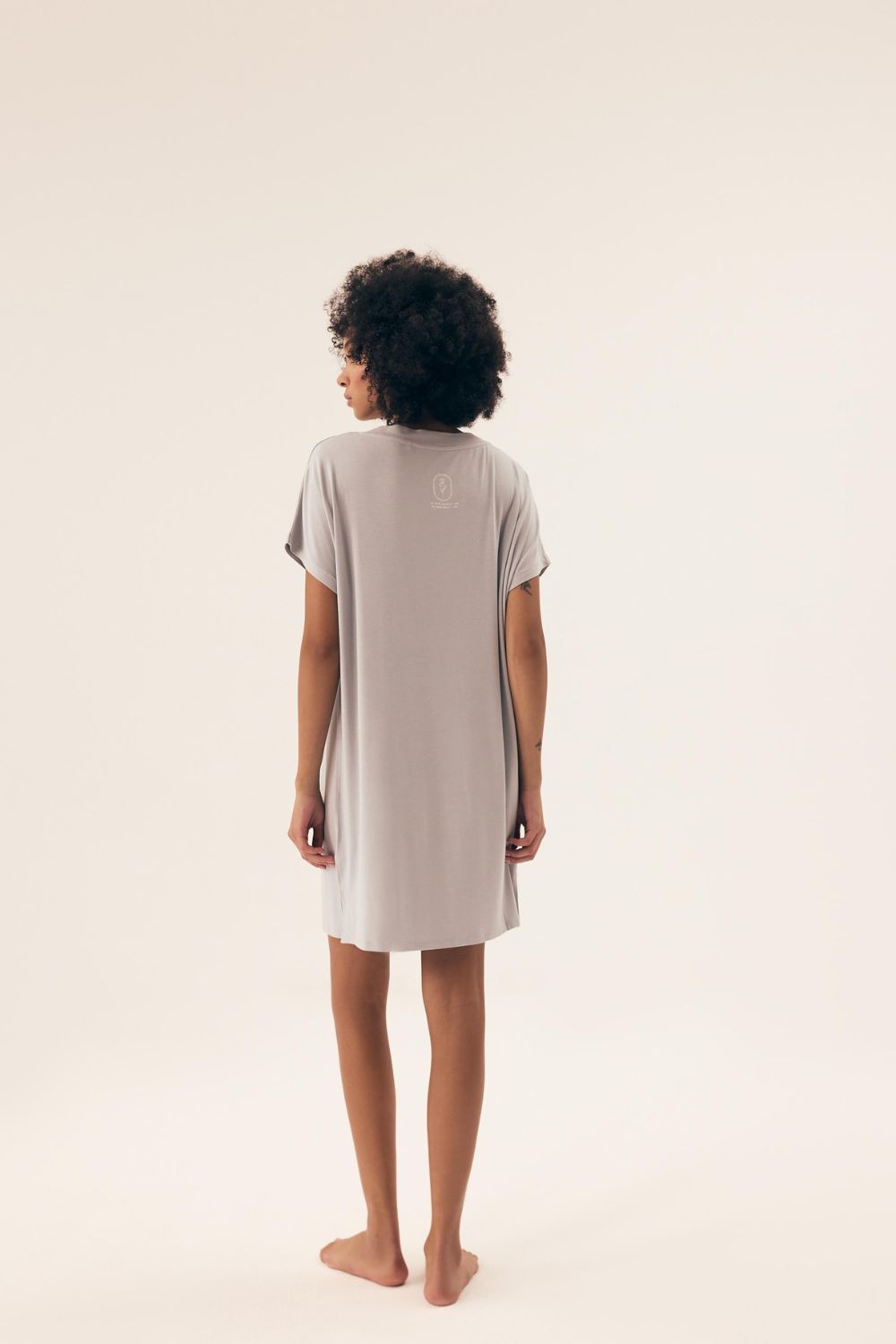 Koszulka nocna Koszula Nocna Model Naturazela 42661-07X Grey - Henderson - obrazek 2