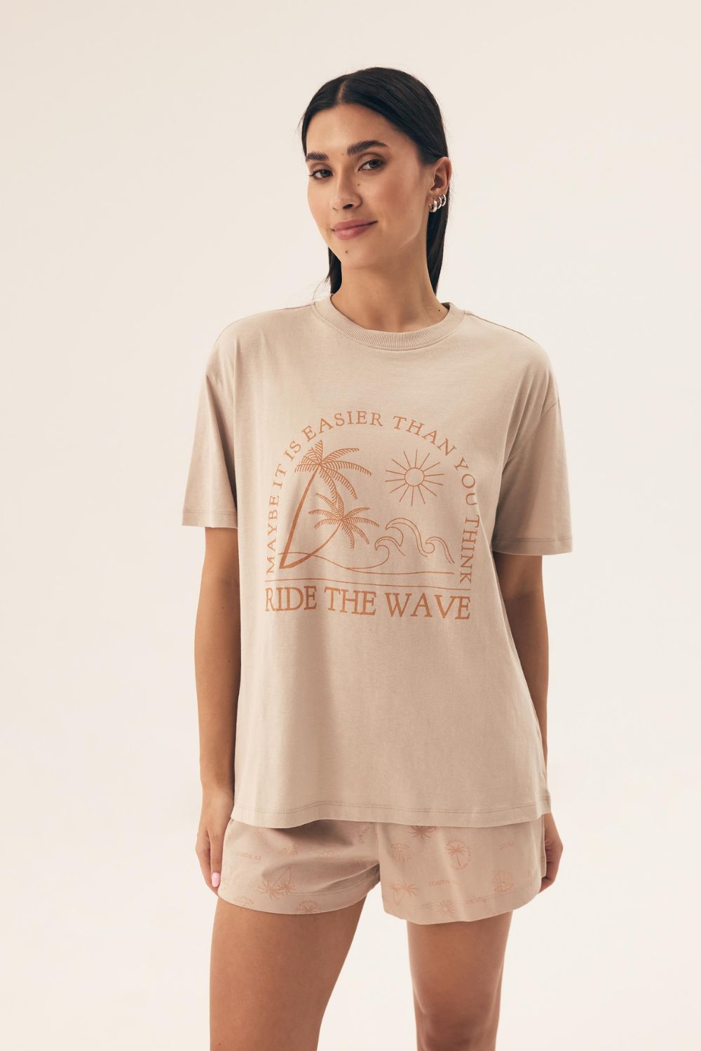 Piżama Damska Model Nules 42672-02X Beige - Henderson