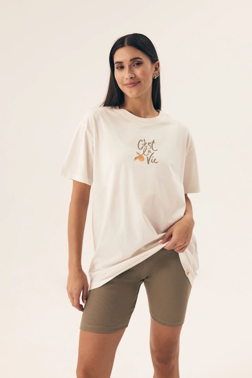 Piżama Damska Model Naranja 42685-01X Ecru/Green - Henderson