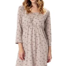 Koszulka nocna Koszula Nocna Model Majka 1385 Beige – M-Max