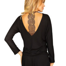 Piżama Komplet Model Chalandri wiskoza Black – Kalimo