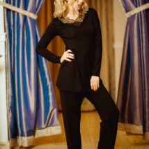 Piżama Komplet Model Kapas wiskoza Black – Kalimo