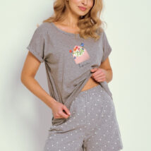 Piżama Damska Model Bianca 3324 Grey Melange – Taro