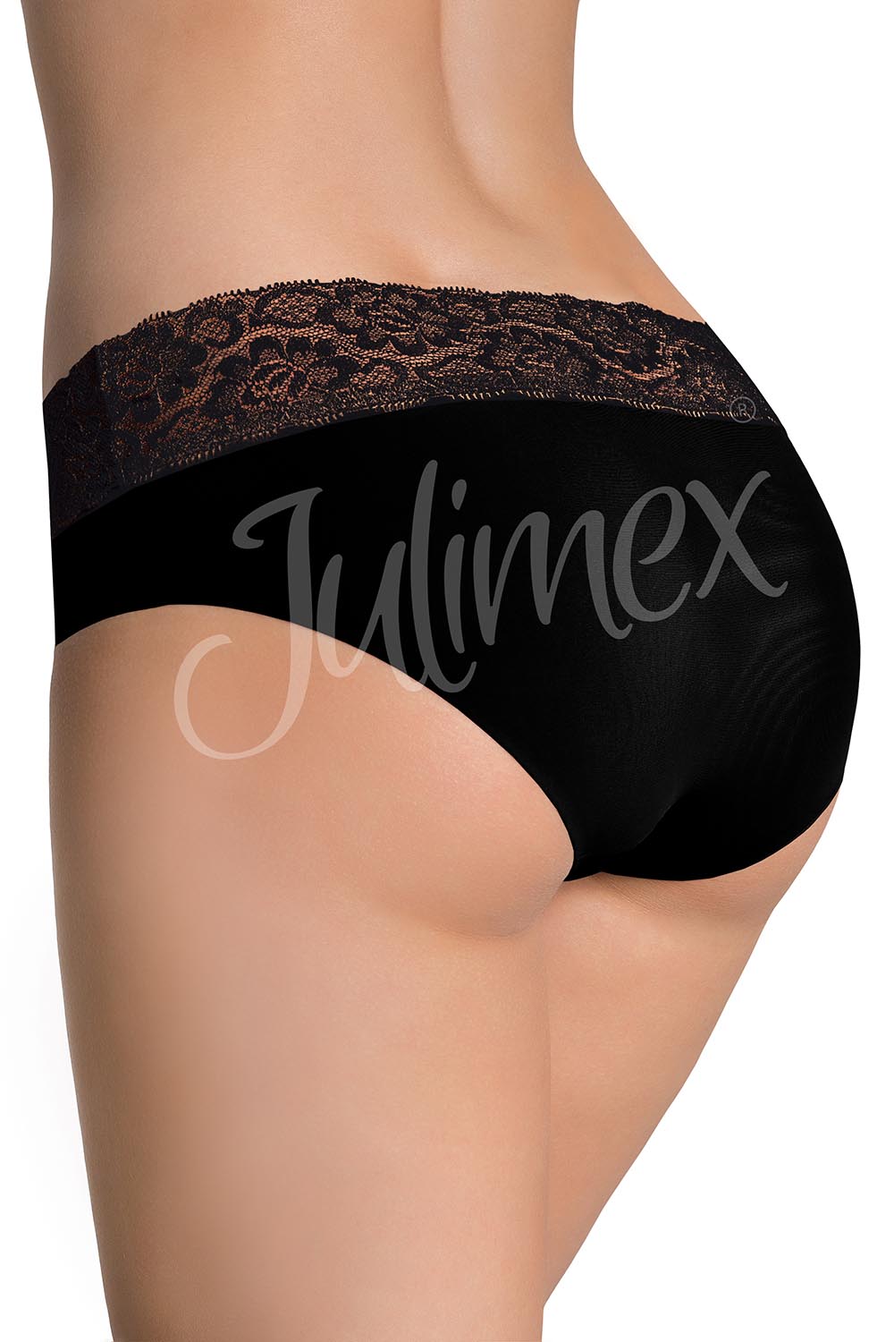 Figi Model Hipster panty Black - Julimex Lingerie - obrazek 2