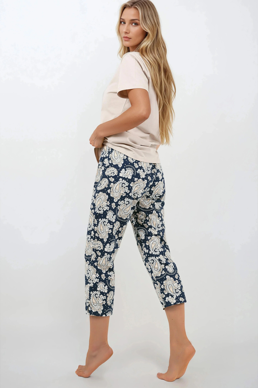 Piżama Damska Model Navy Charm Navy - Momenti Per Me