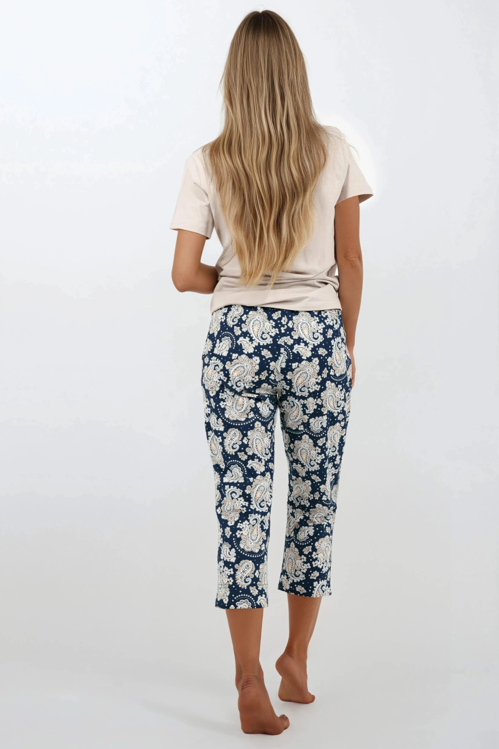 Piżama Damska Model Navy Charm Navy - Momenti Per Me - obrazek 2