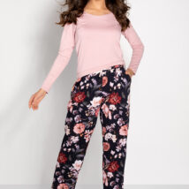 Piżama Damska Model Chance Pink/Navy – Momenti Per Me