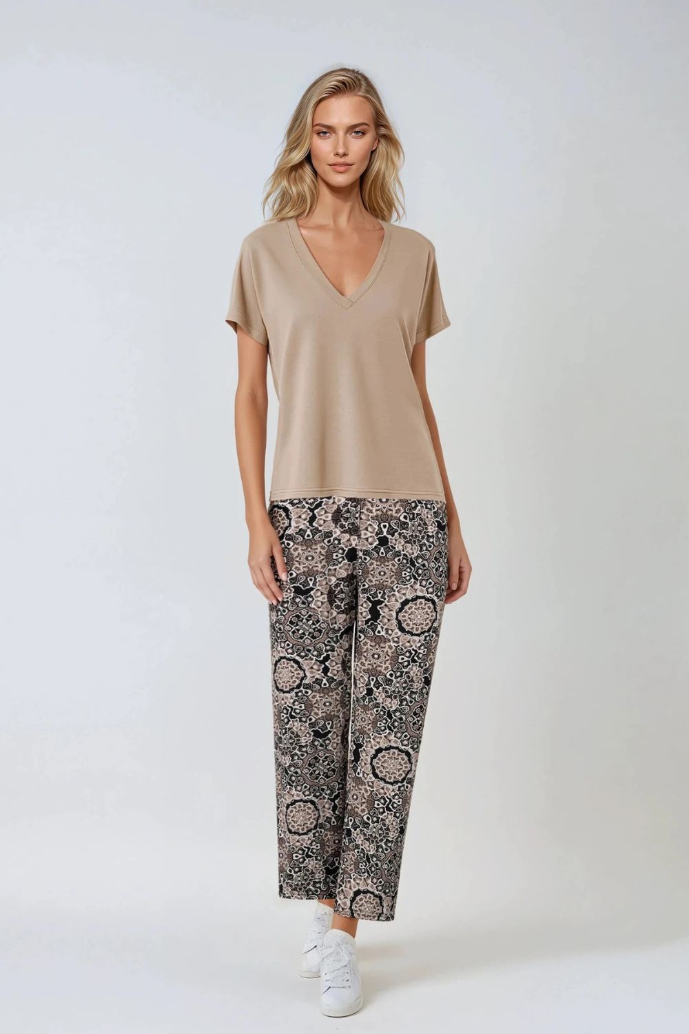 Piżama Damska Model Chocomisu Beige - Momenti Per Me - obrazek 2