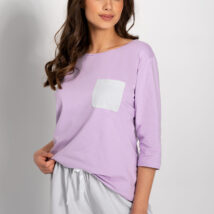 Piżama Damska Model Lily Lila/Grey – Momenti Per Me