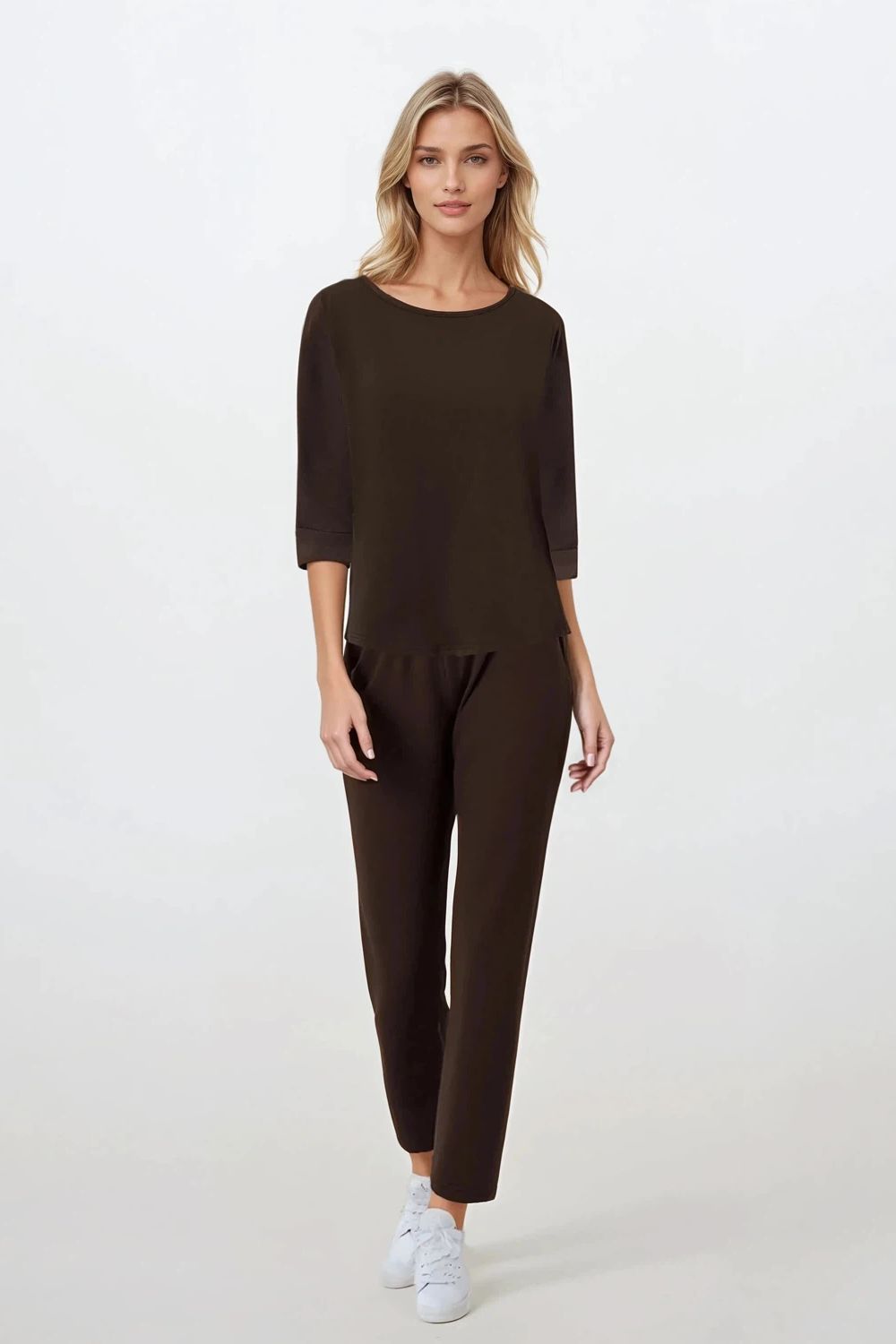 Piżama Damska Model Bonjour Espresso - Momenti Per Me