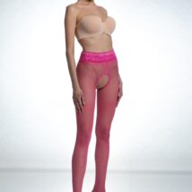Rajstopy Model Hip Lace Pink Bonbon 30 DEN Pink – Amour