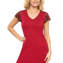 Koszulka nocna Koszula Nocna Model 203 Burgund – T!SSI