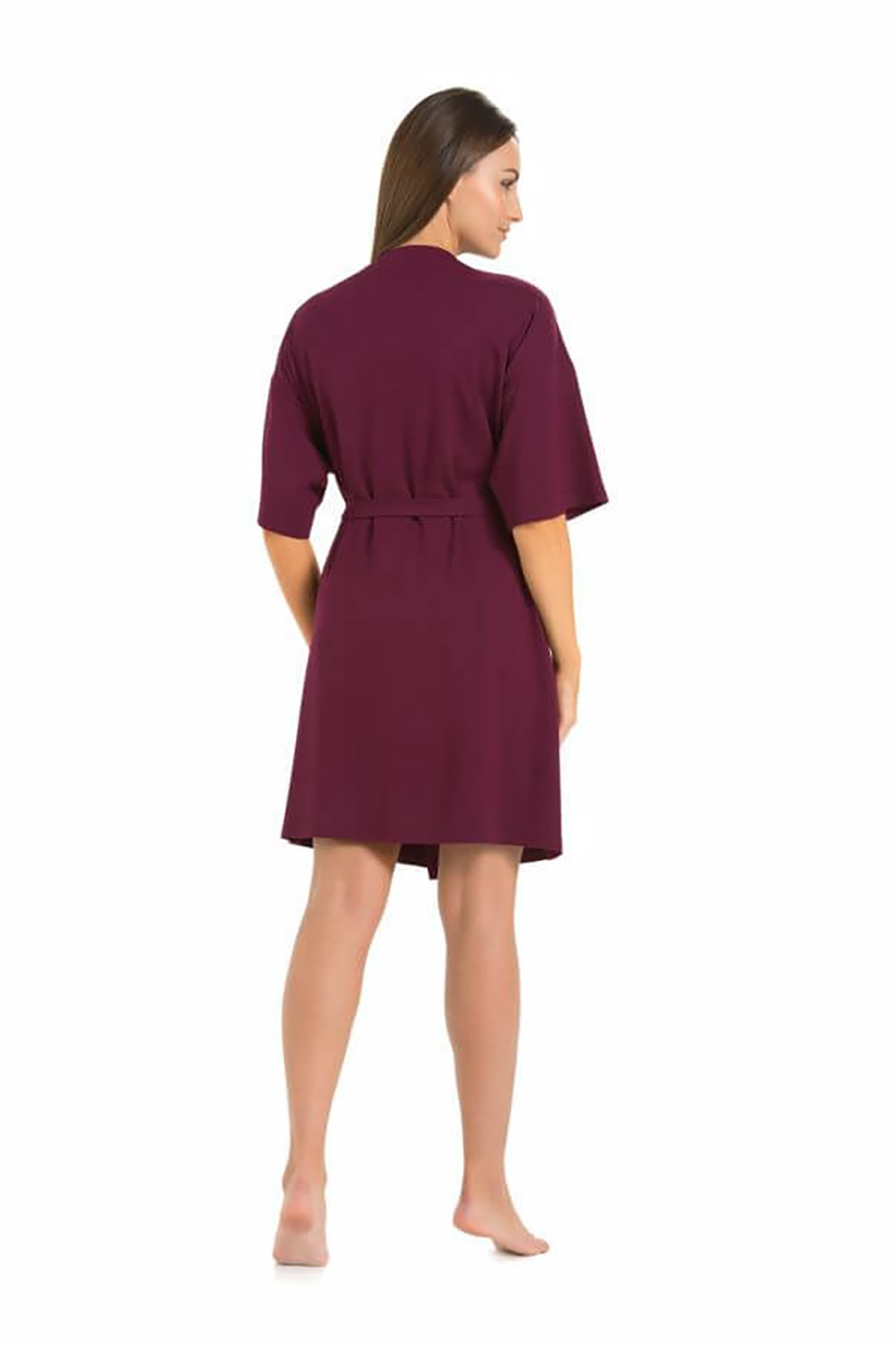 Szlafrok Damski Model Maddalena 2902 Oberżyna - Teyli - obrazek 2