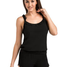 Piżama Damska Model Sleepy 2602-1 Black – Teyli