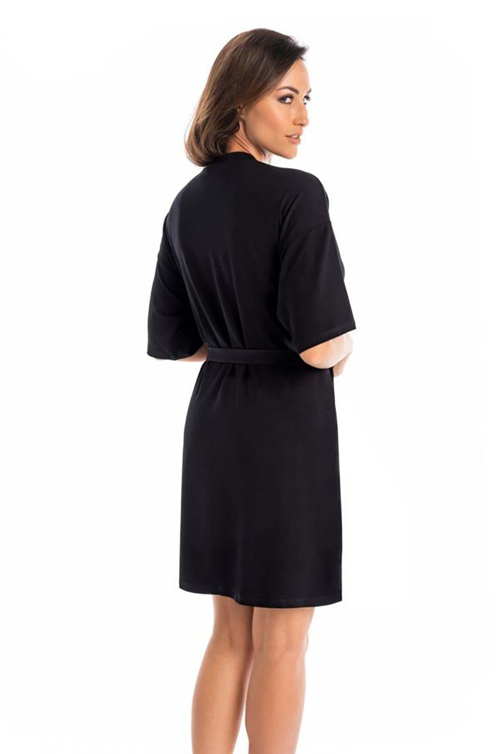 Szlafrok Damski Model Maddalena 2902 Black - Teyli - obrazek 2