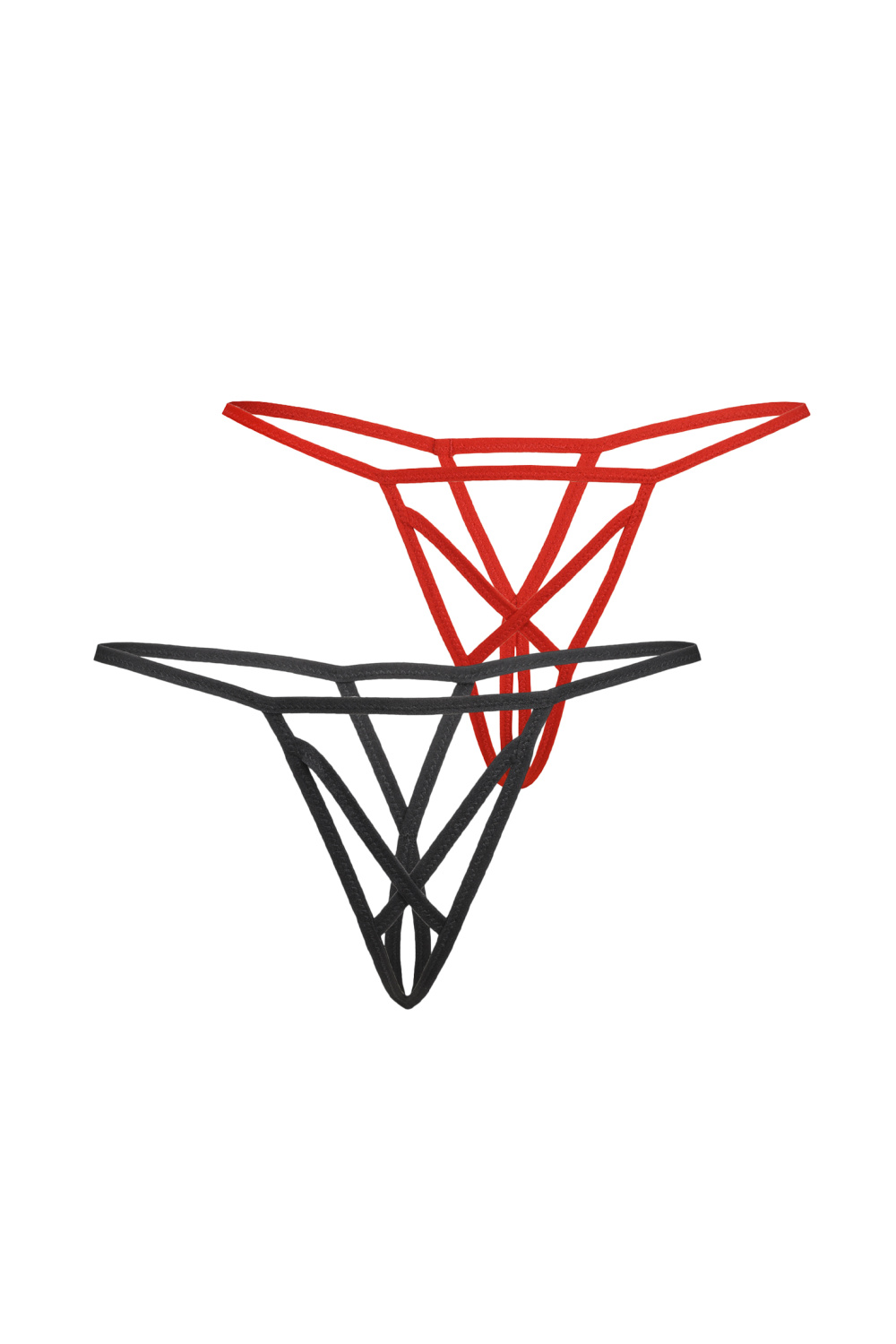 Komplet Stringi Model Mendi 2pack 3113-2 Black/Red - Teyli